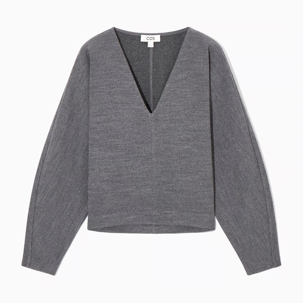 COS Boiled Wool Grey Sweater
